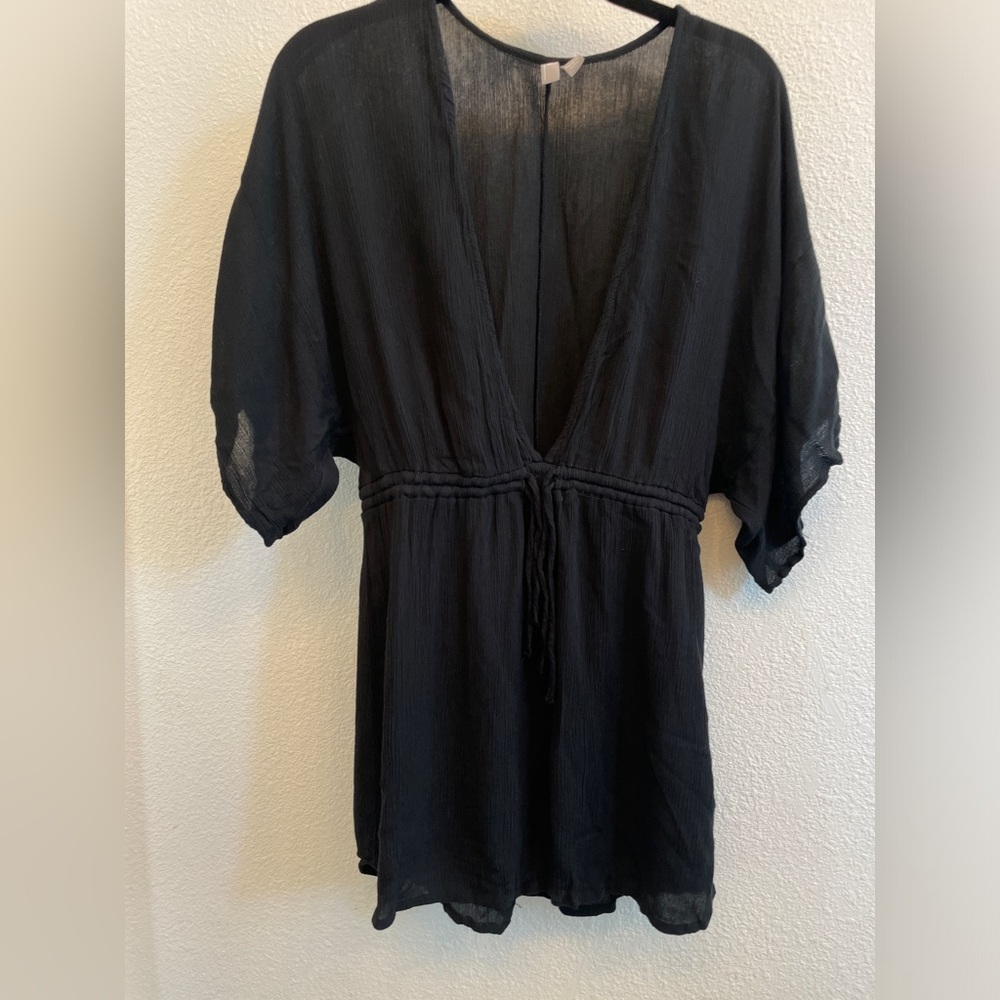 ASOS black crepe cover up - Picture 7 of 8